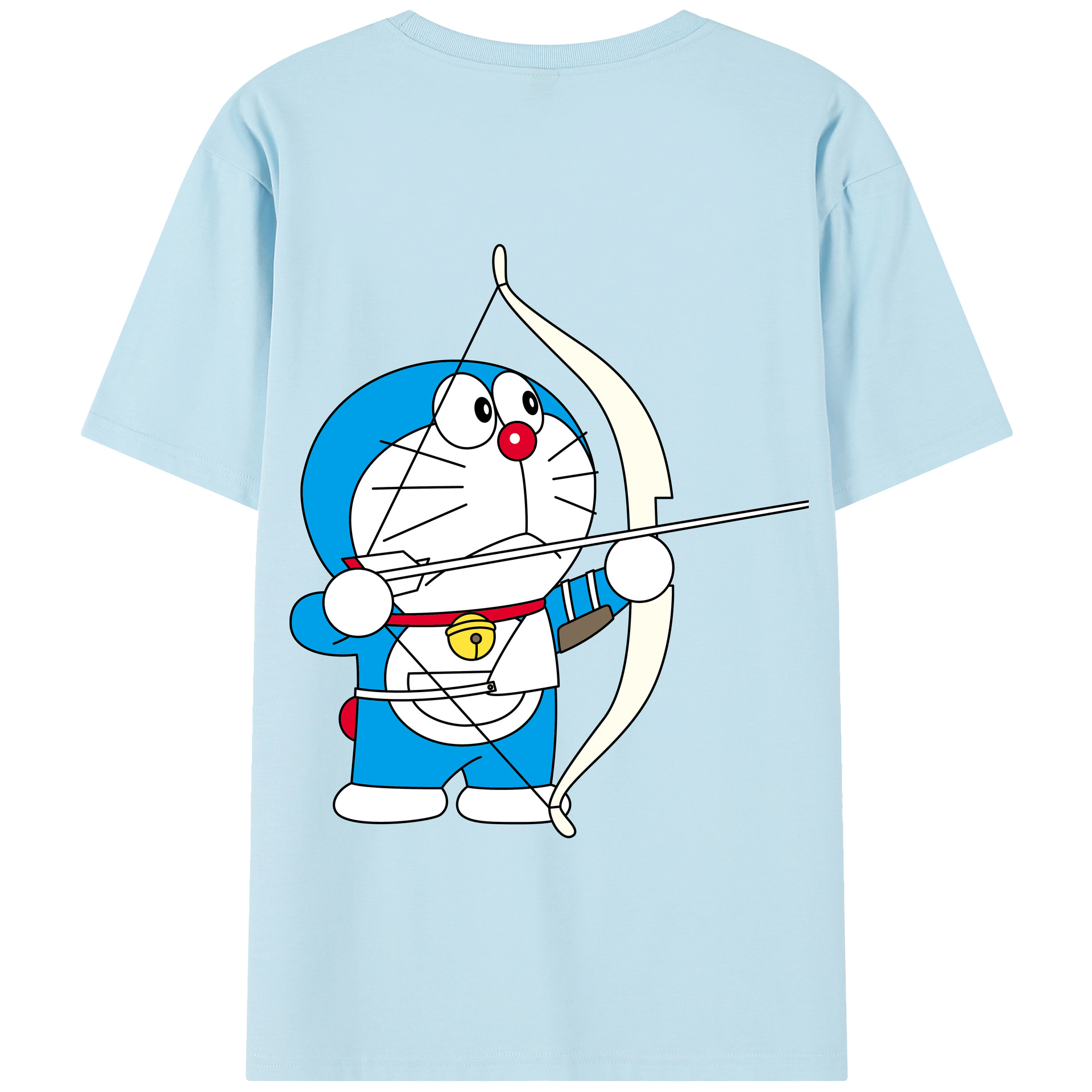 （画像用） ドラえもん Doraemon 綿100％半袖Tシャツ（背面プリント）